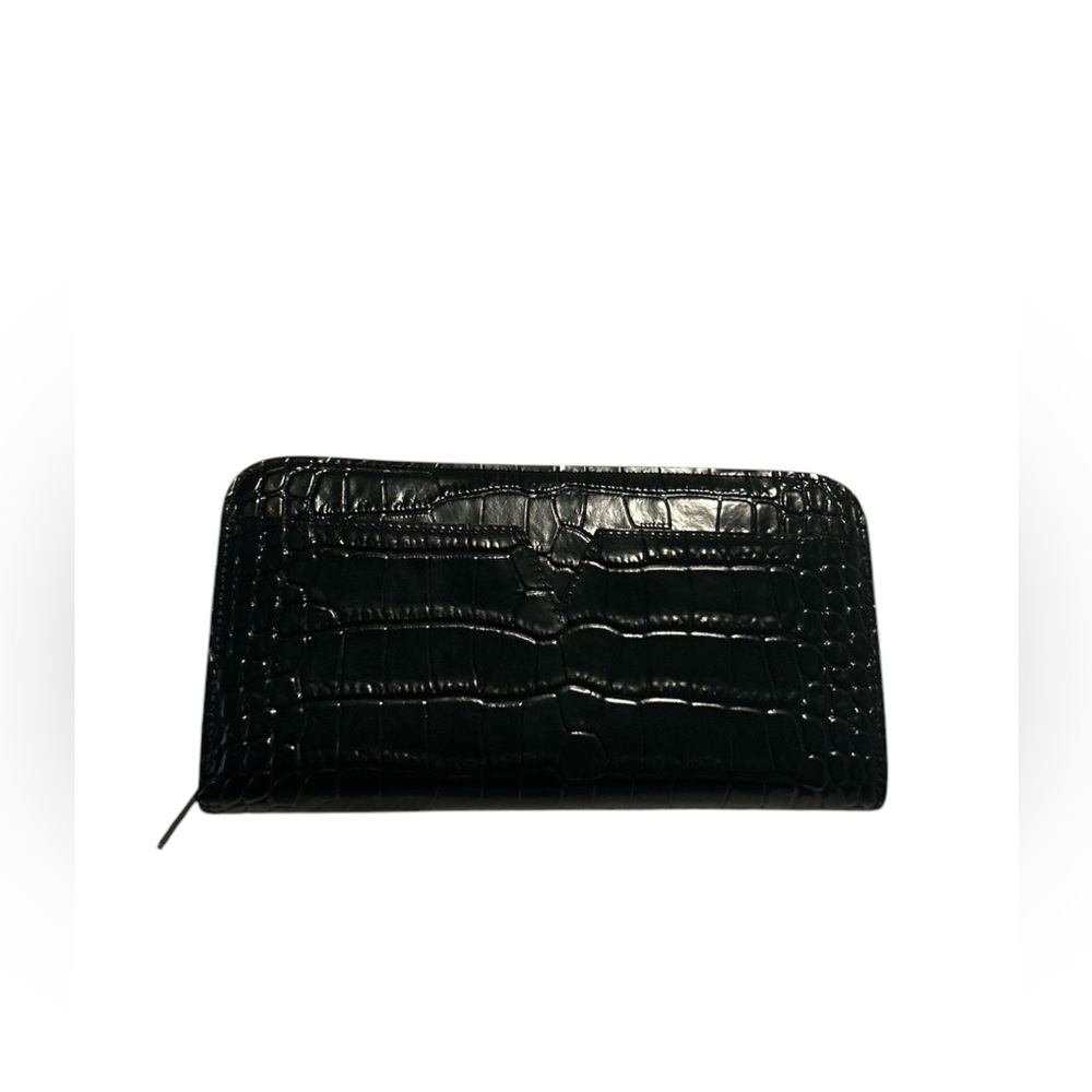 Vince Crocodile Embossed Wallet